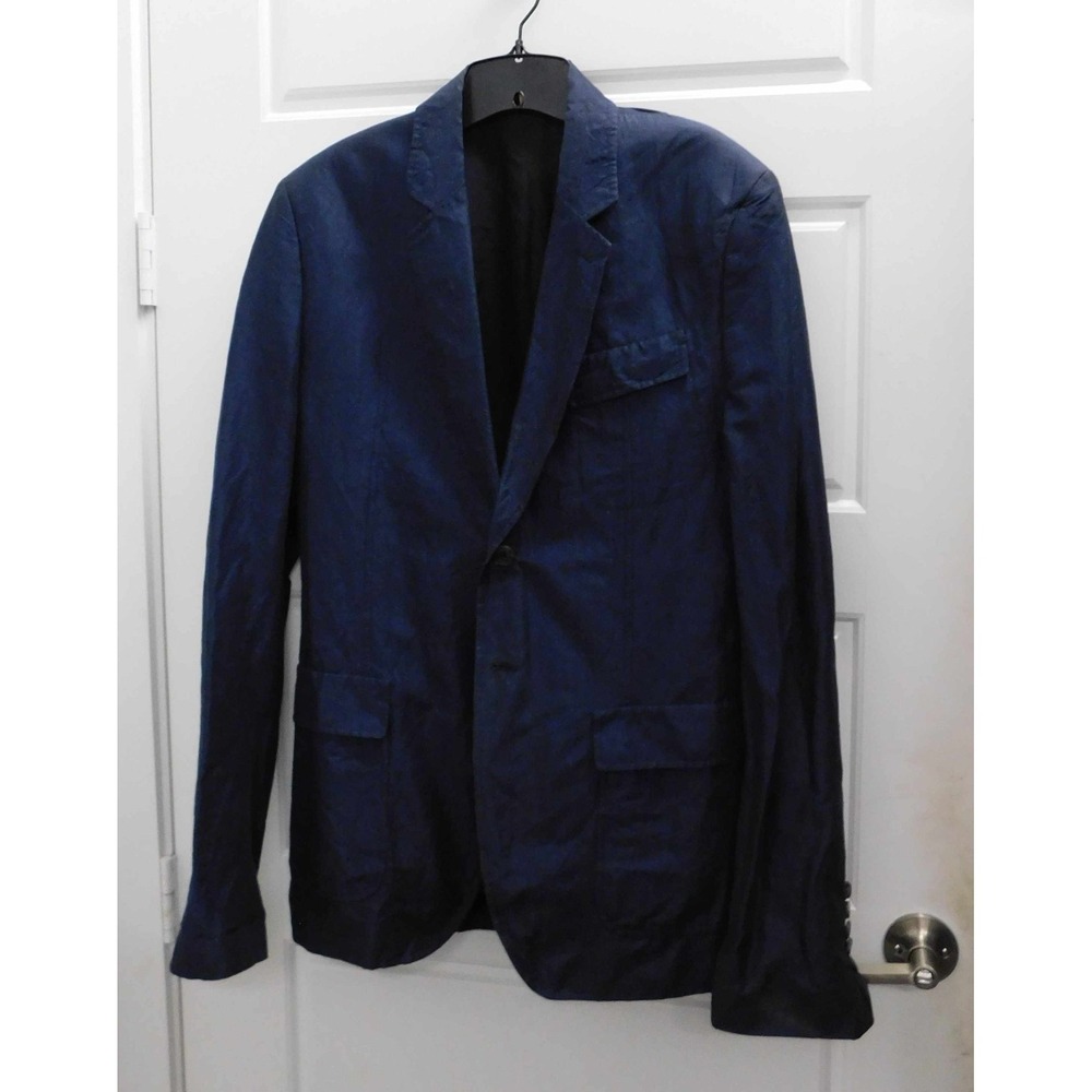 John Galliano Blue Classic Sport Jacket style AUW004L Italy sz 50